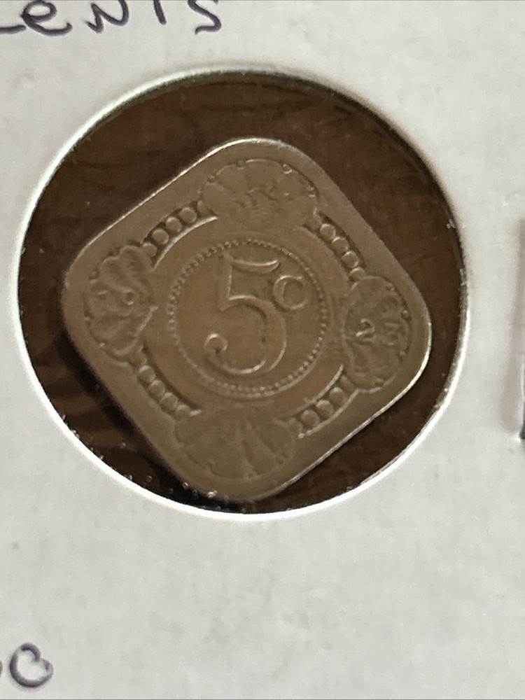 1923 Netherlands 5 Cent Coin