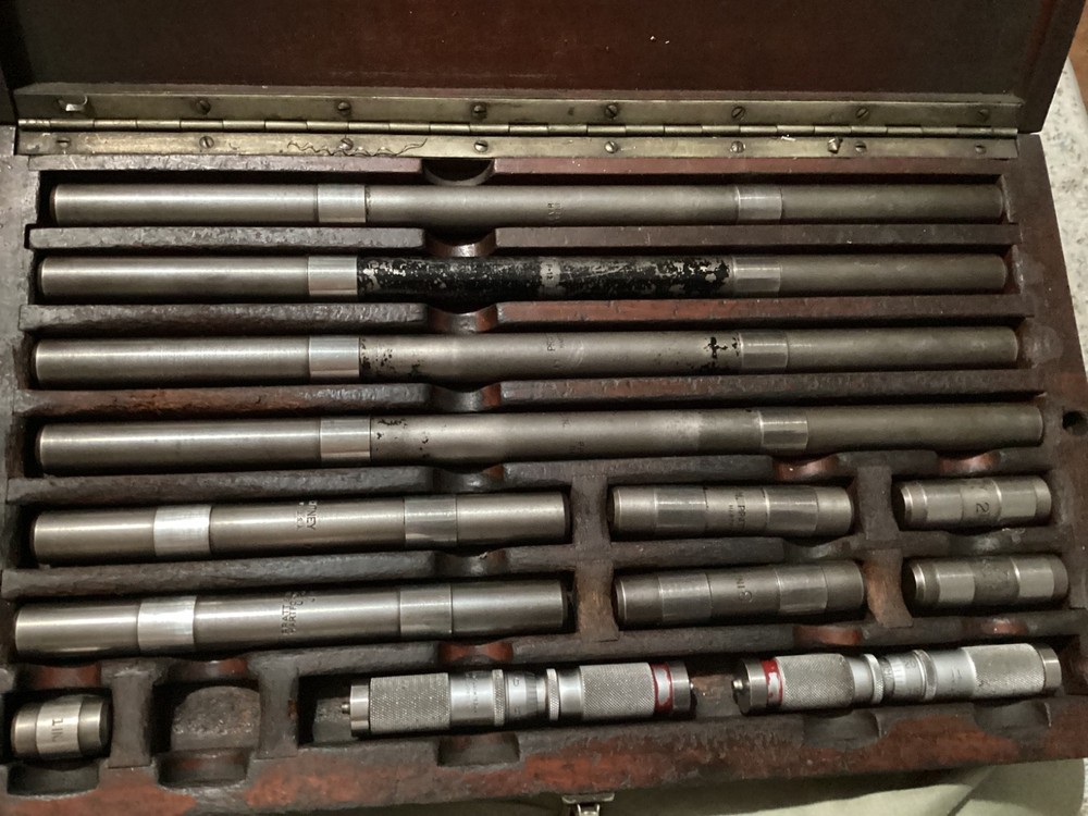 MACHINIST TOOLS * END MEASURES & INSIDE MICROMETERS * PRATT & WHITNEY * 1946