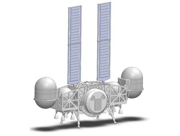 3d printed Dynetics Lunar Lander 1:48