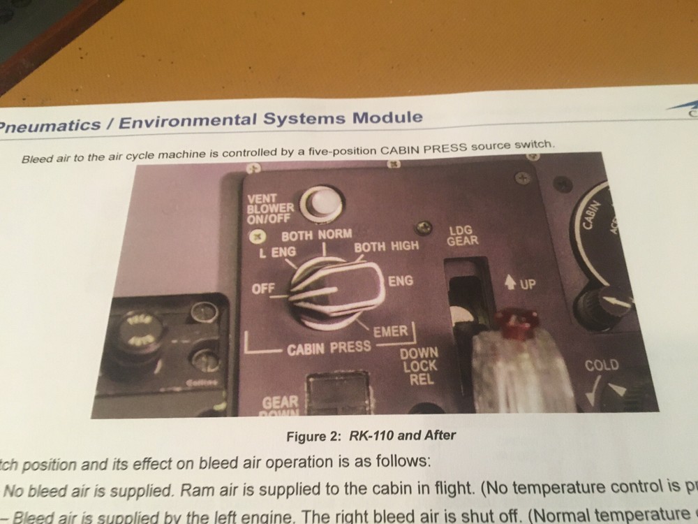 BeechJet 400A Pneumatics & Environmental Systems Booklet Manual