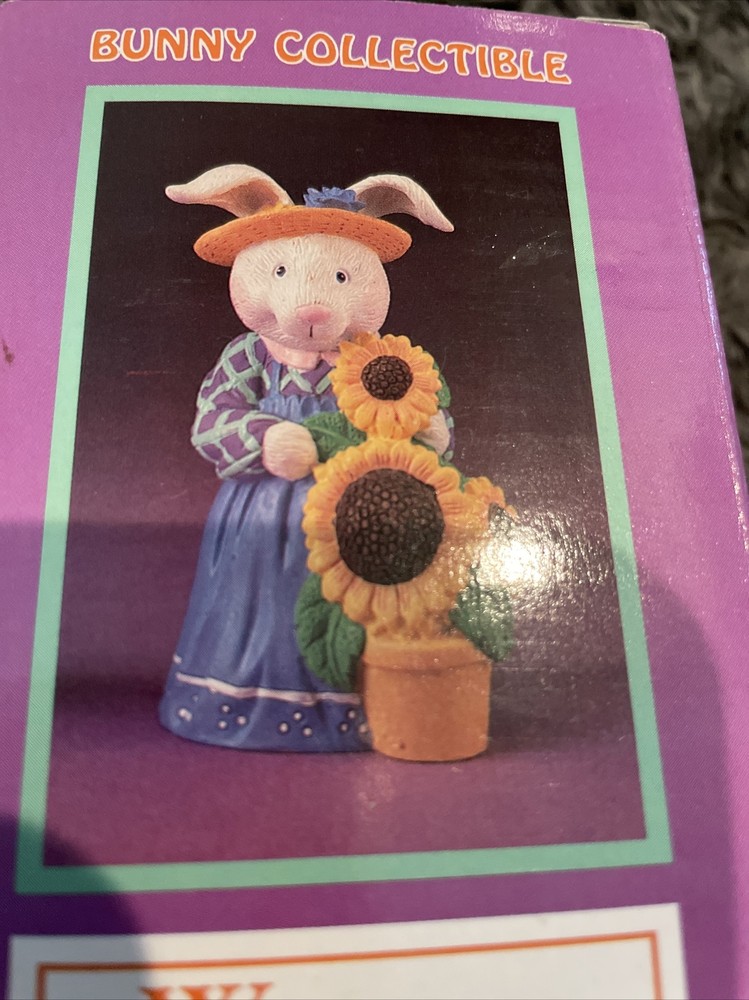 WINDSOR COLLECTION-SPRING COLLECTIBLE BUNNY WITH Blue dress EASTER