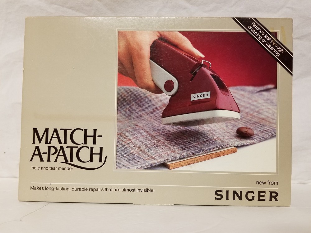 Vintage Singer Hand Sewing Match A Patch Hole & Tear Machine.