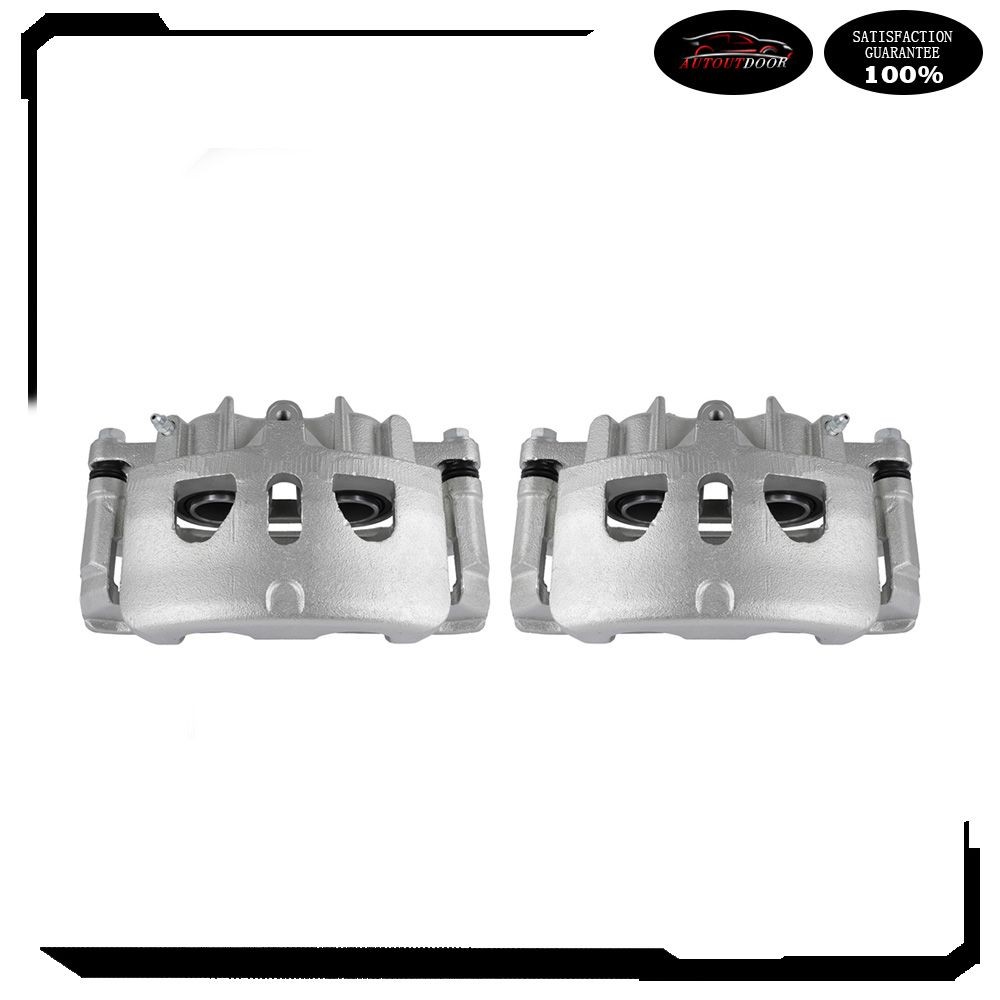 Front Brake Calipers w/ Bracket Set (2) For Ford Explorer Flex Lincoln MKS MKT