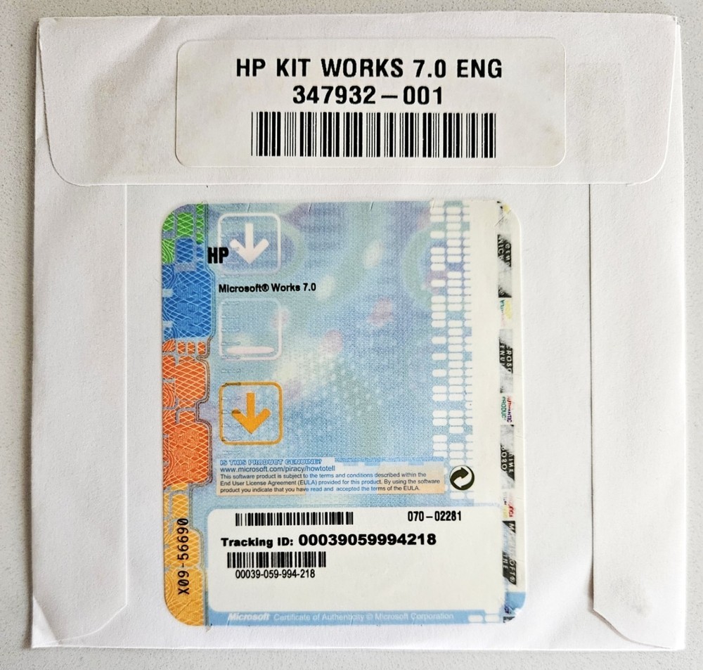 Microsoft Works 7.0 FACTORY SEALED (PC, CD-ROM)