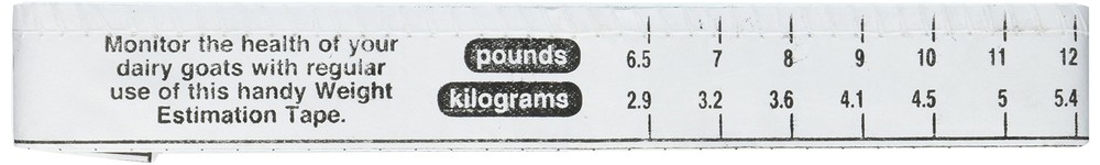 Dairy Goat Weigh Tape - 54"