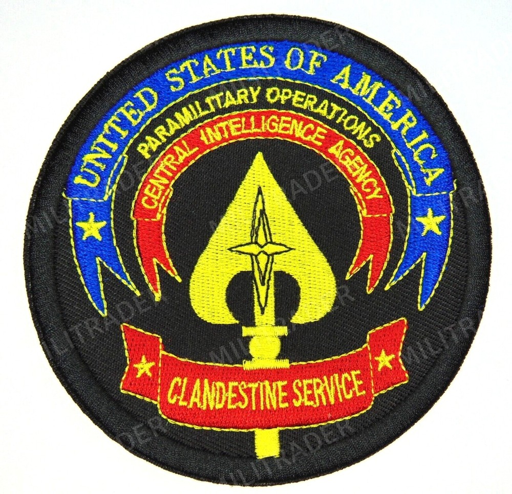 CIA USA Paramilitary Operations Clandestine Service Patch (Iron-on)