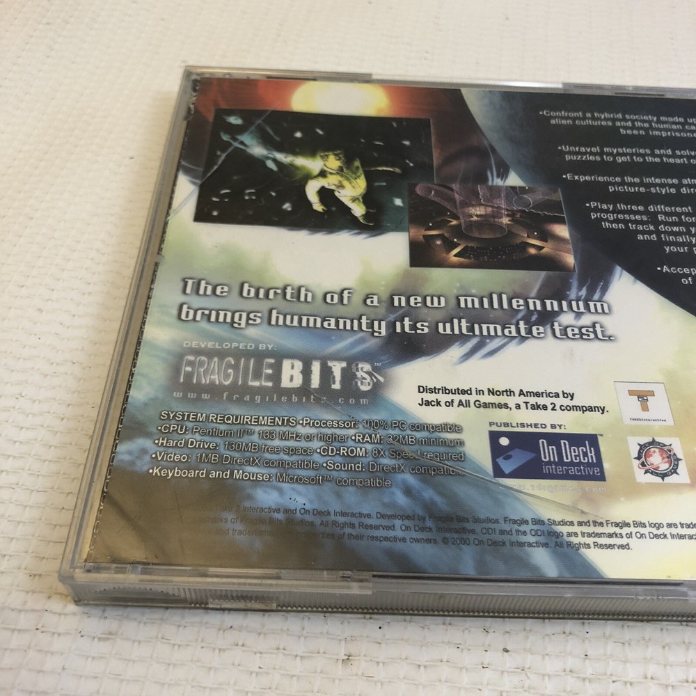 The Ward PC 2000 2 Disc Set CDROM On Deck Fragile Bits Take 2 Interactive XP 98