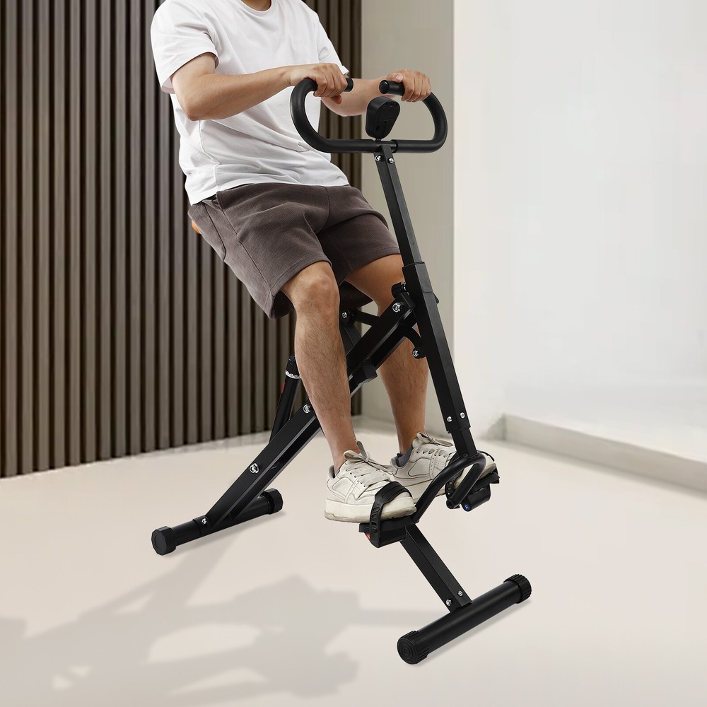 Adjustable Squat Machine Trainer Rowing Machine 264lbs for Ab Workout Glutes