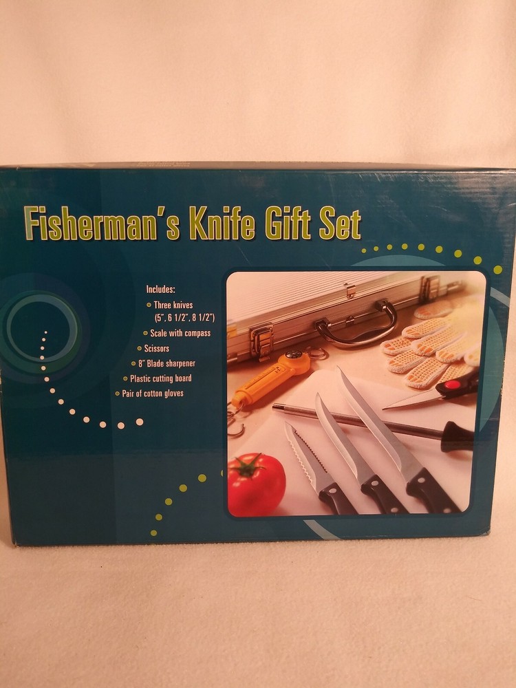 Fisherman's Knife Set With Chrome Case