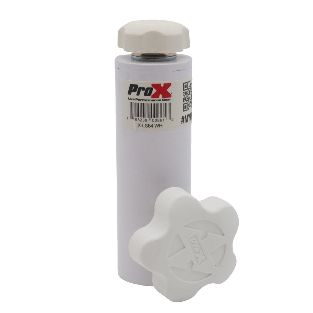 ProX X-LS64WH 1 3/8" Single Stud Lighting M8 Mount White 2-Pack