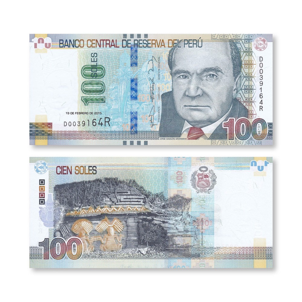 Peru 100 Soles, 2015 (2017), B535a, P195, UNC