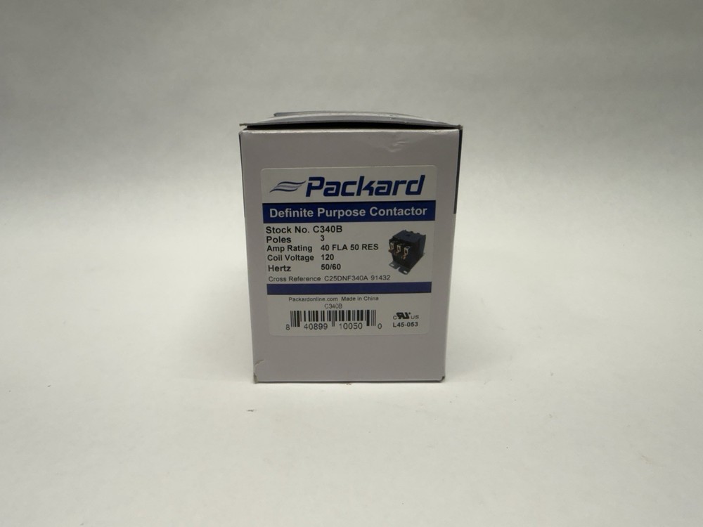 Packard C340B Contactor 3-Pole 120-VAC Coil