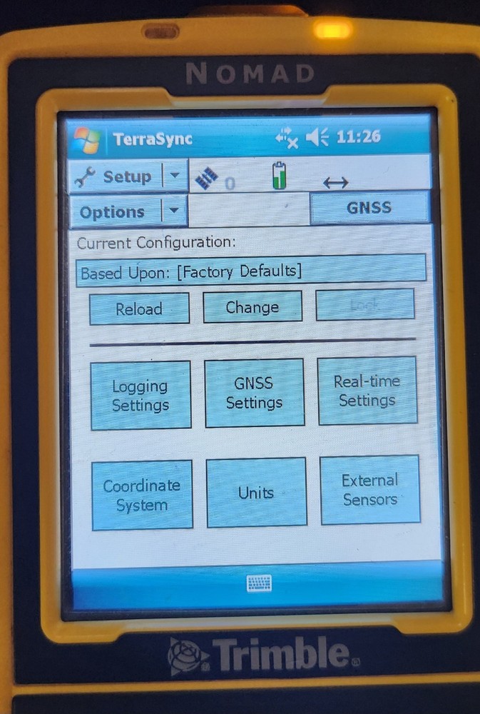 Trimble Pro6H Receiver With Nomad Datalogger
