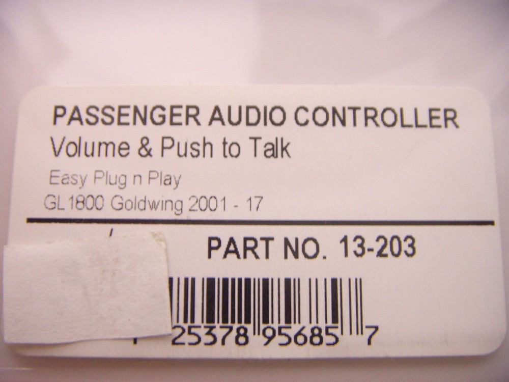 Honda GL1800 Passenger Audio Controller 13-203