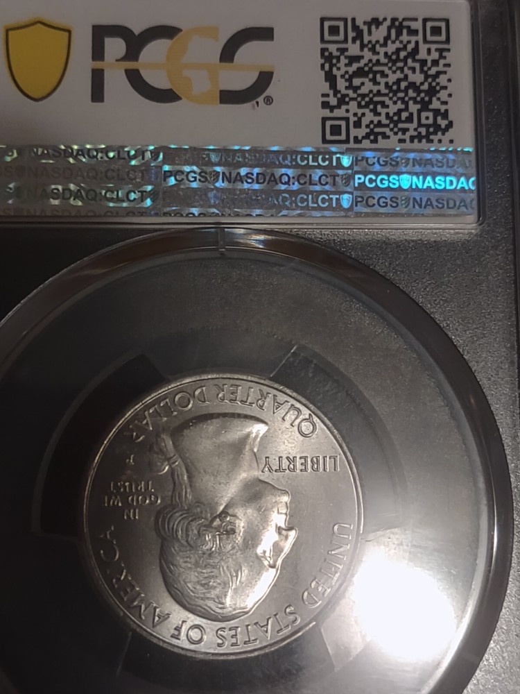Earring Error - 2019 P Lowell Washington Quarter 25c - Die Chip