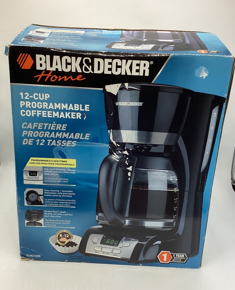Black & Decker Home DCM2160B 12 Cup Programmable Coffeemaker BRAND NEW