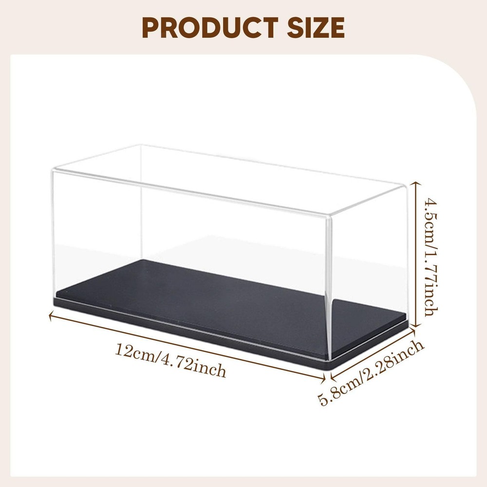 1:43 Model Car Display Case Dustproof Stackable Transparent Toy Car Display Box