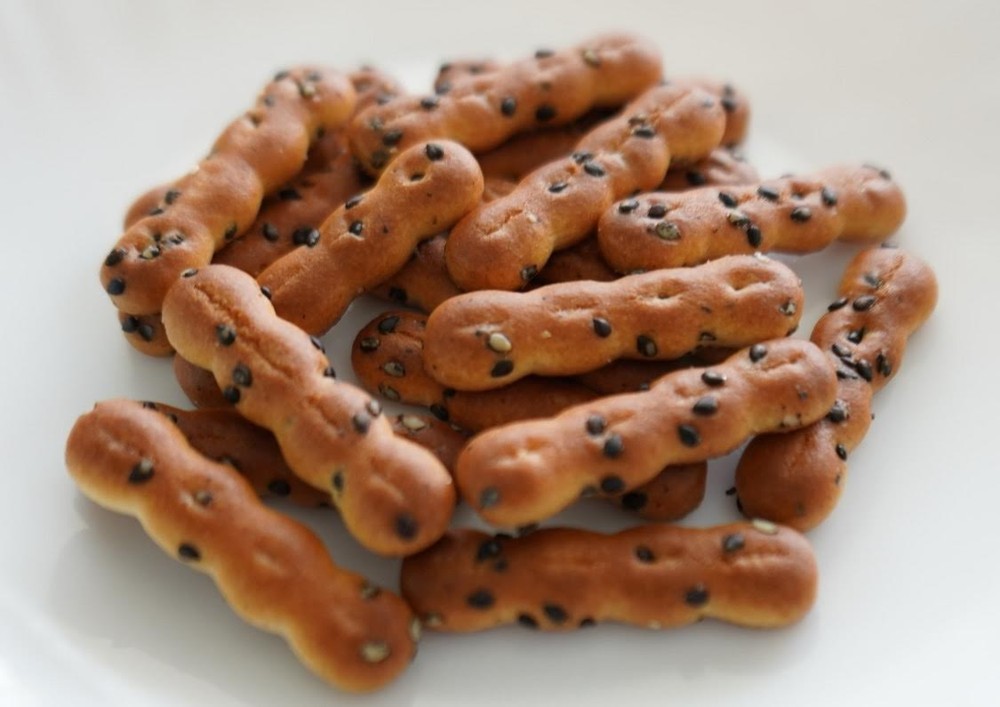 Ginbis Mini Asparagus Biscuits 15gx5bags