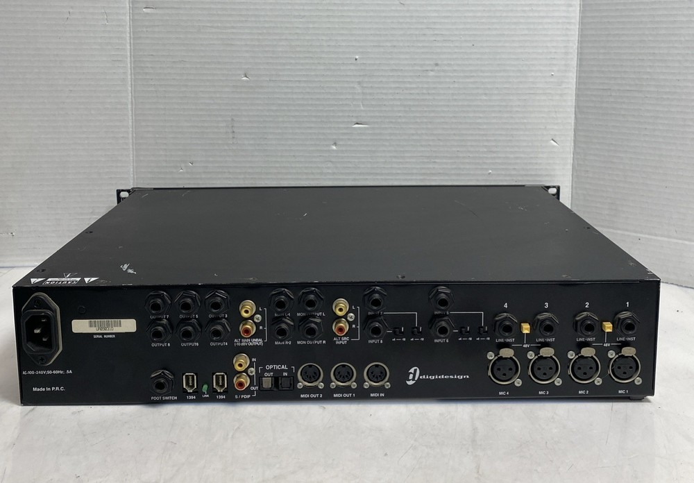 Digidesign Digi 002 Rack FireWire Audio Interface, 4 Mic Inputs *read*