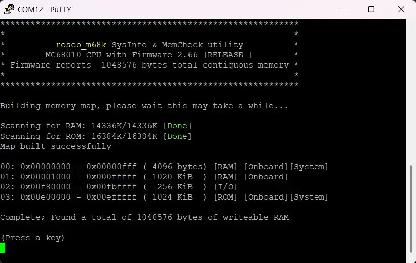 Assembled rosco_m68k 68010 Computer – Fully Built & Tested Through-Hole Version
