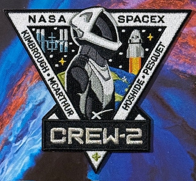 CREW-2 AUTHENTIC SPACEX EMPLOYEE X MARKED PATCH