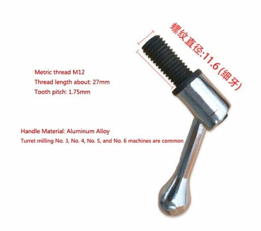 2PC Milling Machine Table Lock Vertical CNC Mill Part Bolt Handle M12 Bridgeport