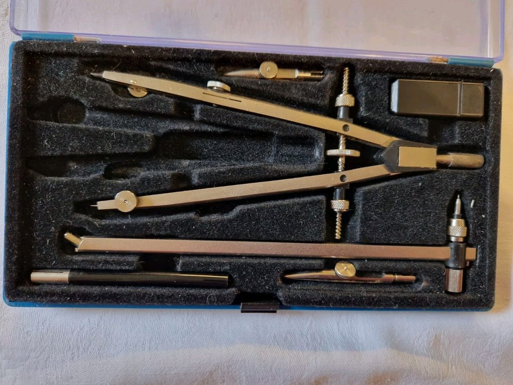 Vintage Staedtler Mars Superbow technical drawing compass set - Missing Parts