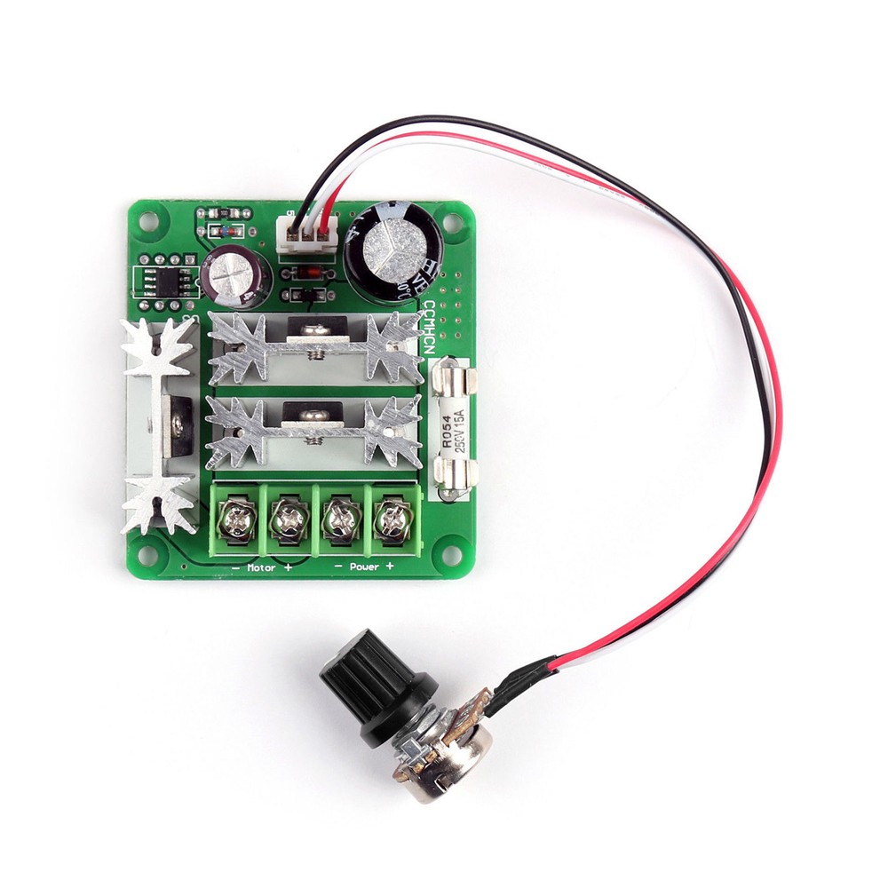 15A 6V-90V Pulse Width Modulator PWM Stepless DC Motor Speed Controller US