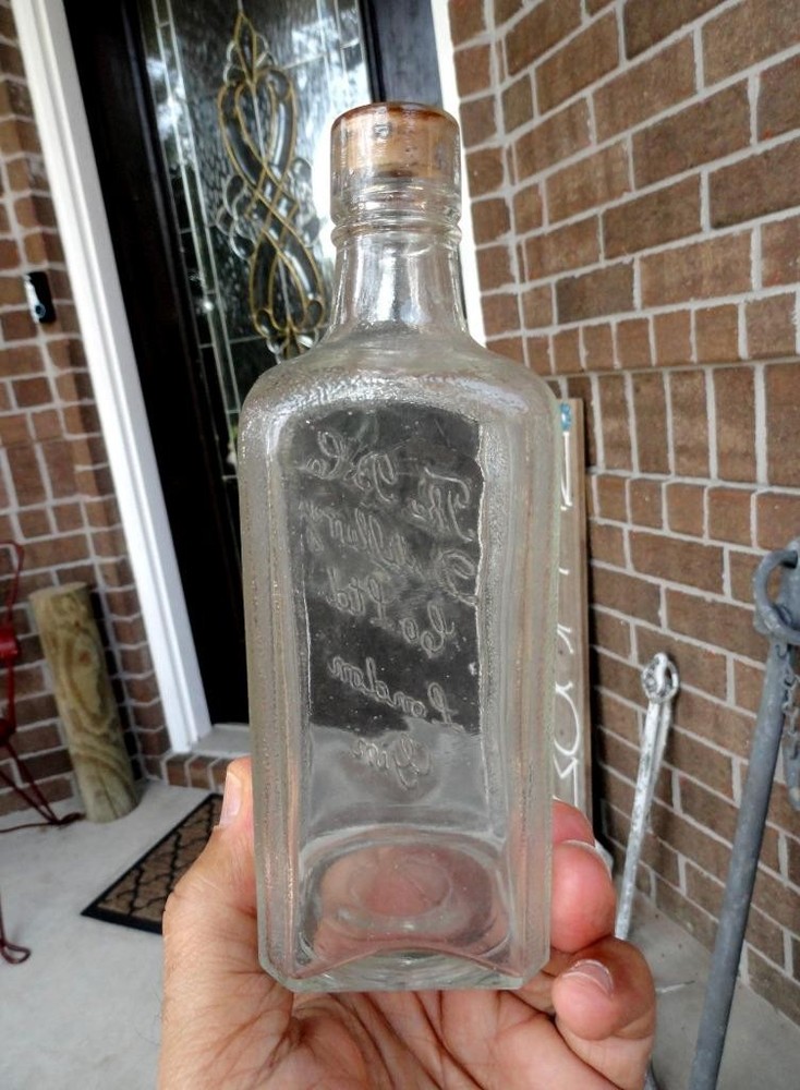 smaller empty B.C. Distillery Co. Ltd. LONDON GIN BOTTLE