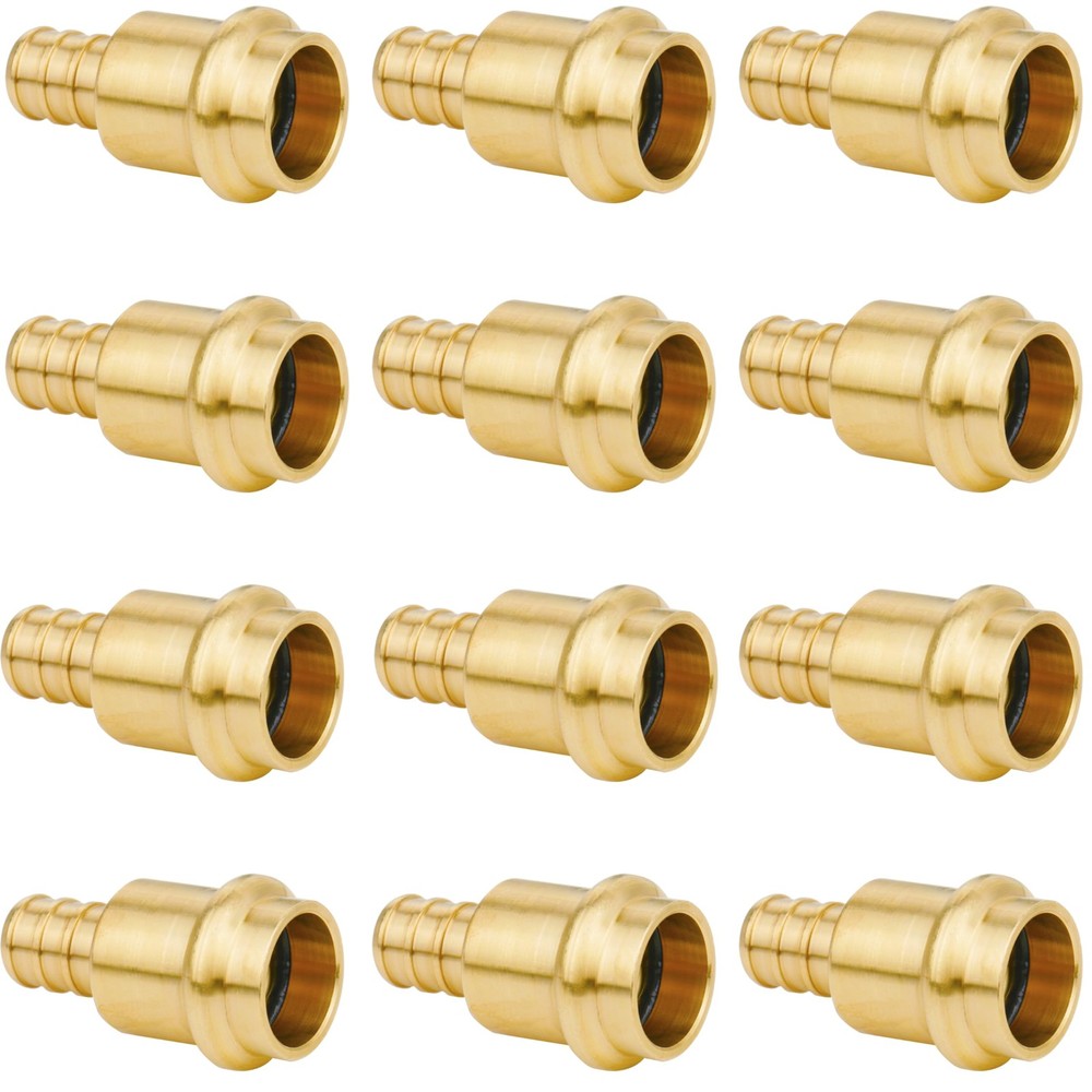 WHK 12 Pack 1/2" Press Pro press x PEX x Pex, Brass