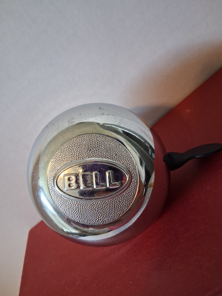 “Bell” Chrome Metal Silver Bicycle Handlebar Ringing Thumb Bell