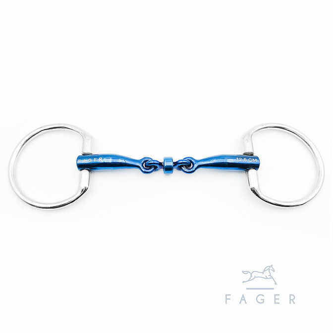 Fager Bianca Titanium Eggbutt Bit - 135mm/5.25"