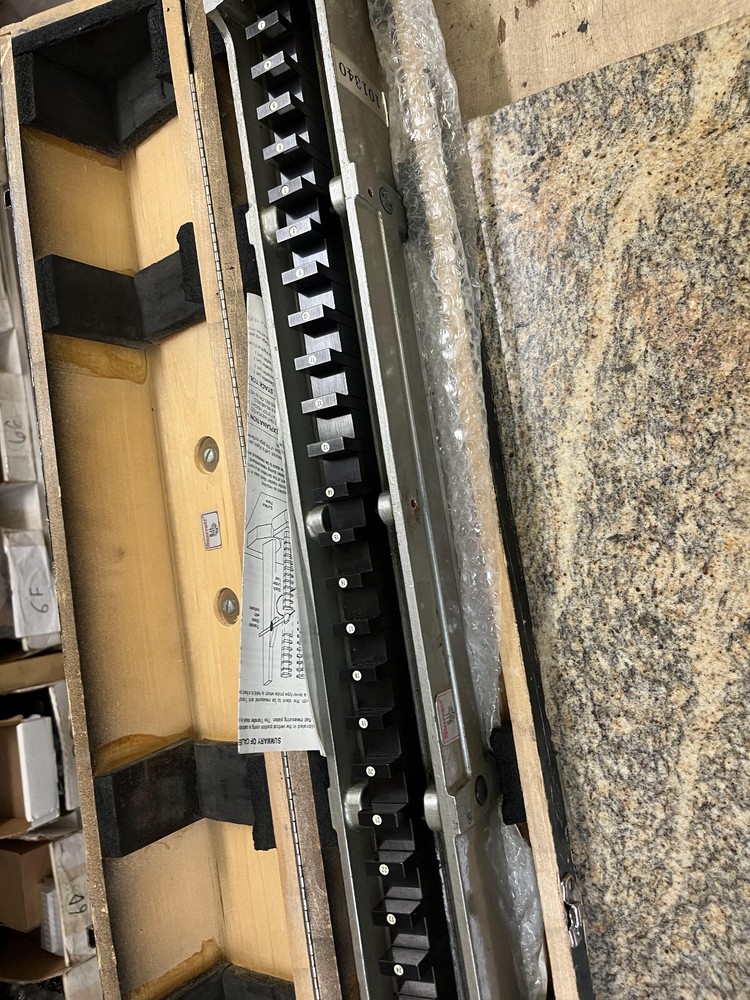 5GG  Starrett Webber RBC-26 26" Standard Reference Bar with Channel
