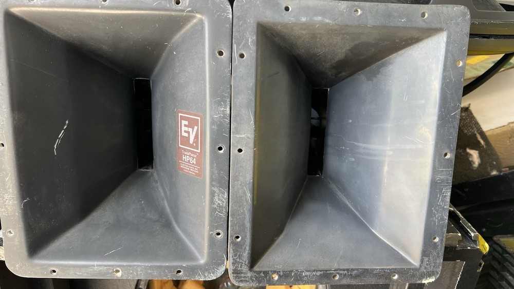Pair EV HP64 Trans Planar 2" Compression Driver Horn Flares