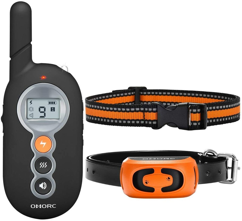 PREMIUM Dog Training Bark Collar w Remote 3 Training Modes Beep Shock Vibration