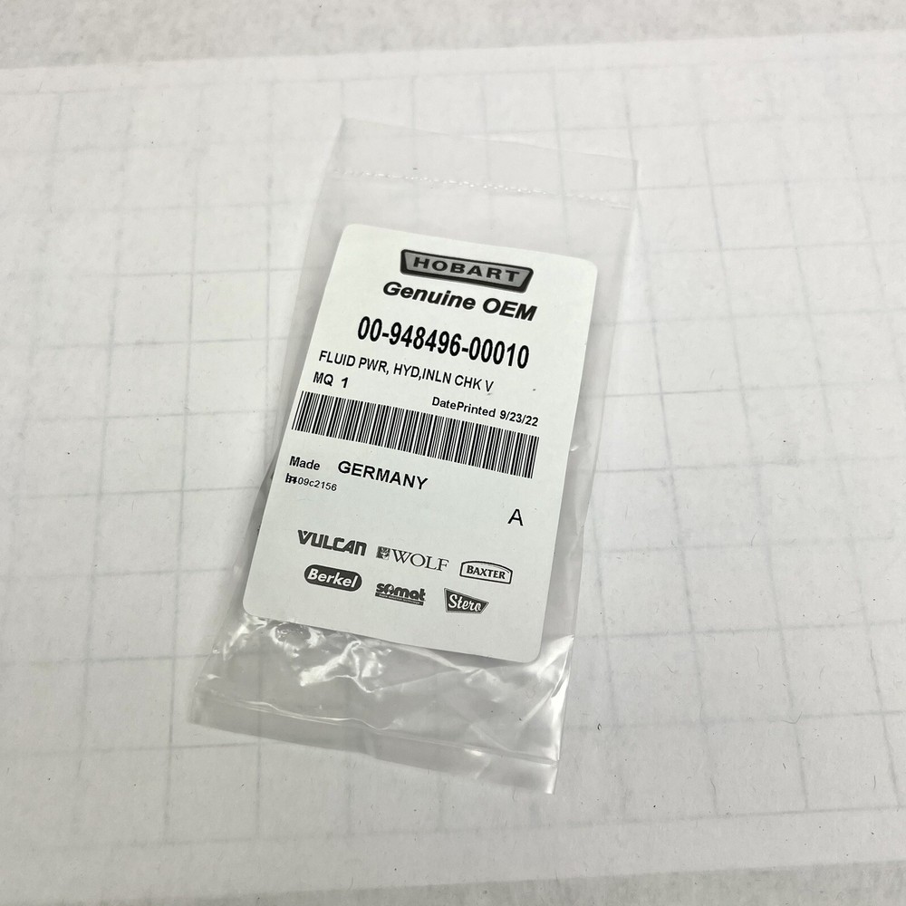 00-948496-00010 FLUID POWER HYD,INLN,CHK V