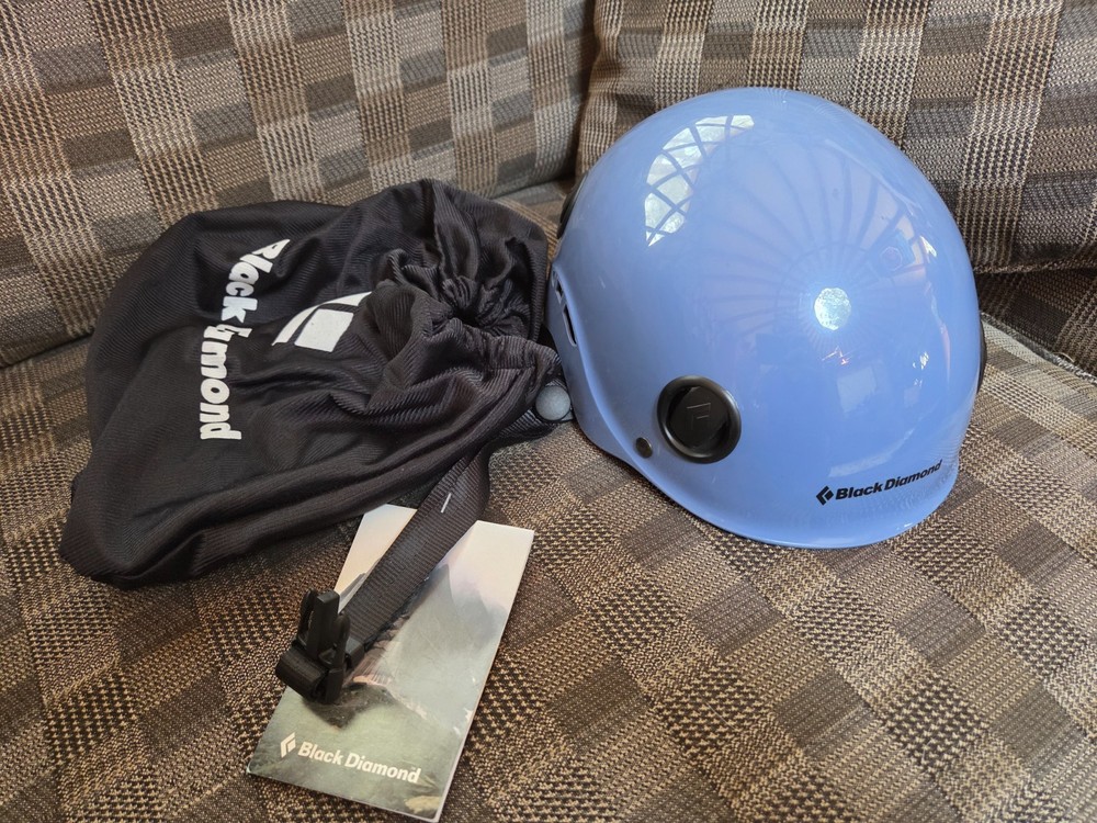 NWT black diamond half dome climbing helmet blue