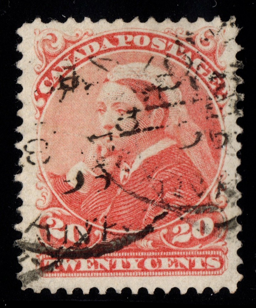 #46  Queen 20c  Canada used well centered cv $150