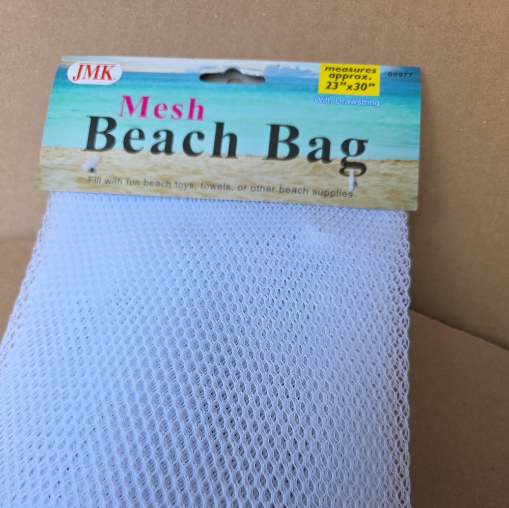 Mesh Drawstring Beach Bag 23 X 30