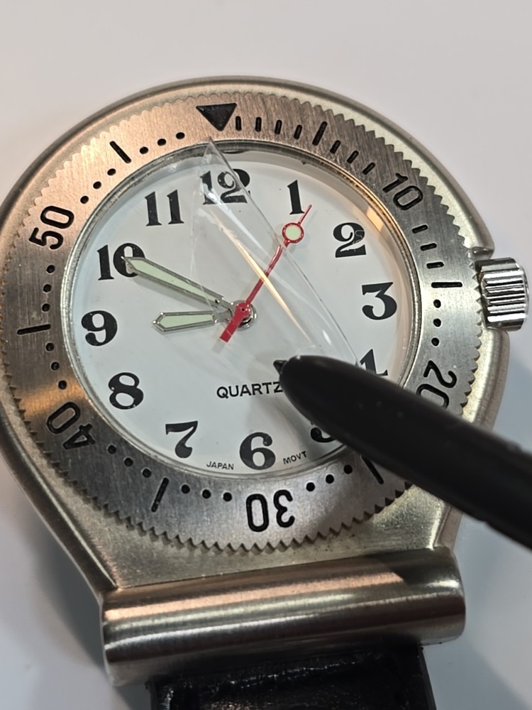 Croton Marlboro Chronograph & Compass Belt Loop Watch UNKNOWN WORKING CONDITION