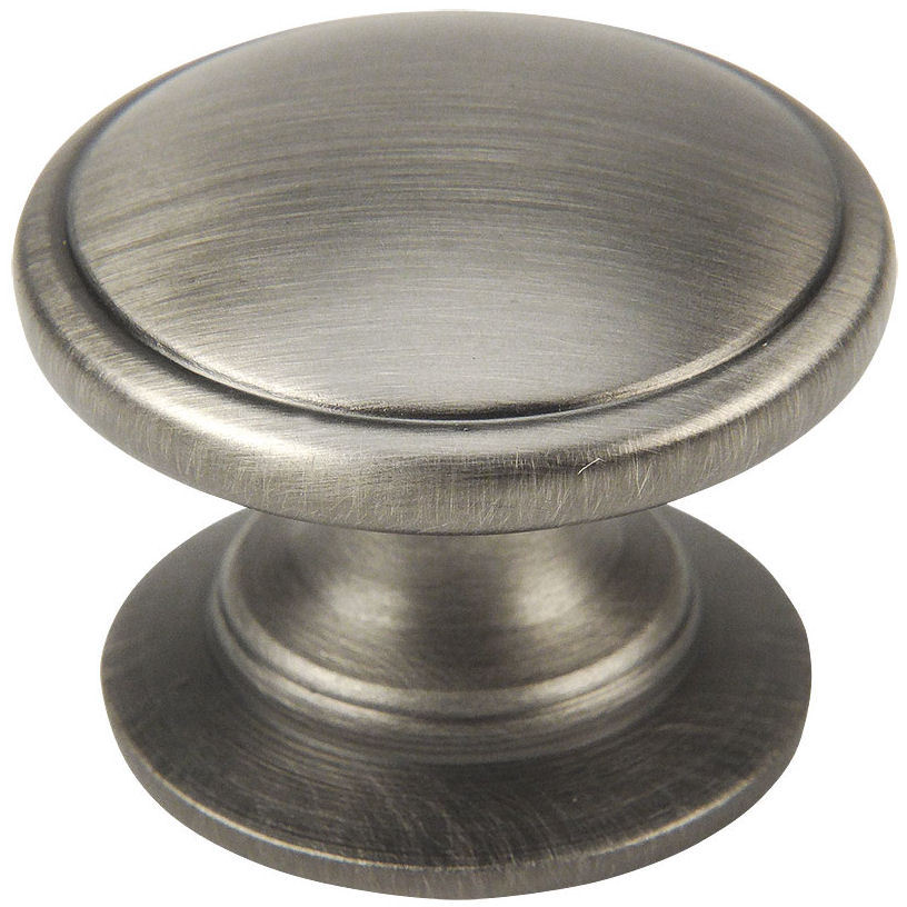 Cosmas Cabinet Hardware Antique Silver Round Cabinet Knobs #4702AS