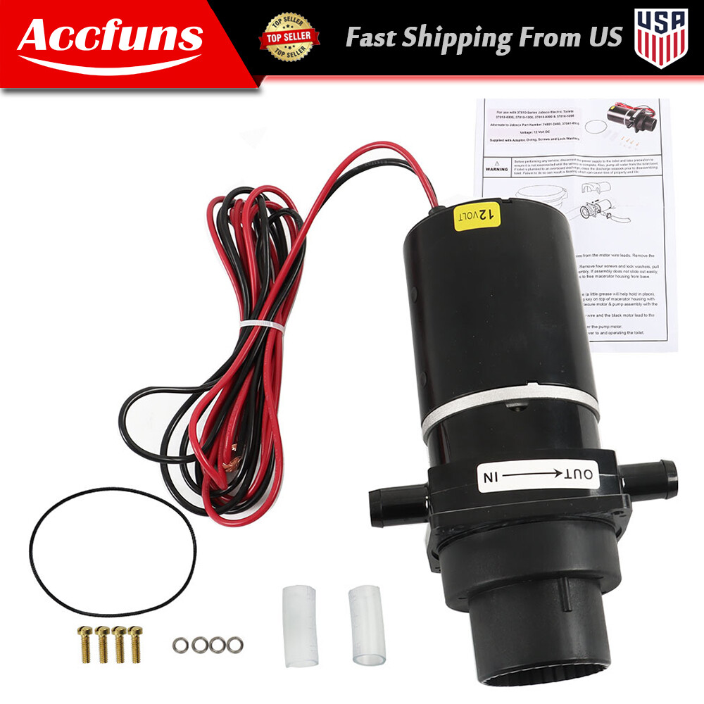 For Jabsco Marine Electric Toilet Motor Pump Assembly 74001-2460 37010-Series