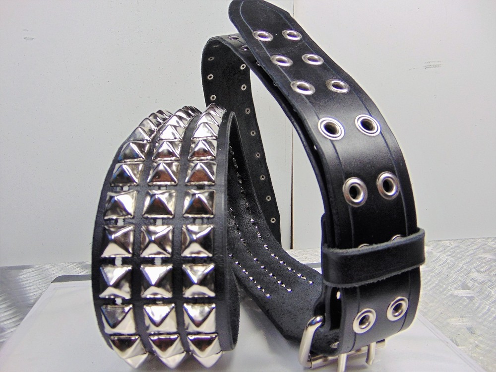 LEATHER STUDDED GUITAR STRAP. BUCKLE UP ...(MDLS0292)... SAMOTH
