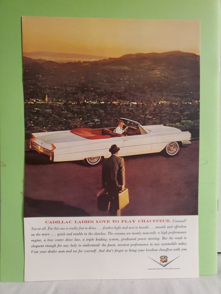 Advertisement 1963 Cadillac Convertible