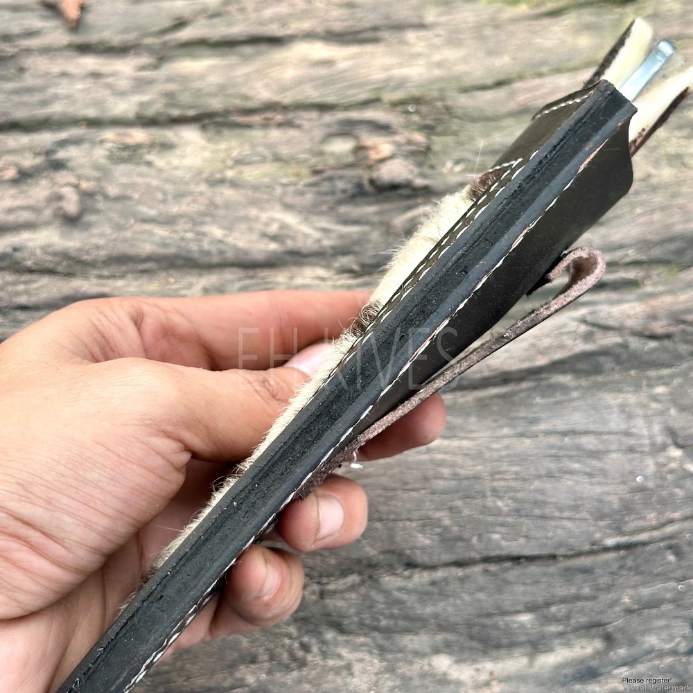 Custom Leather Case for Dagger Knife - Pure Cow Hide - Handmade Engraved