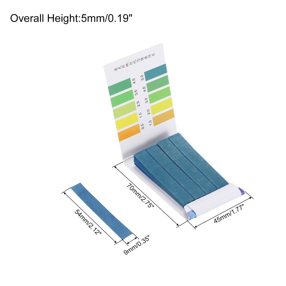 PH Test Strips 0.5-5.4pcs 80 Indicators Sunflower Maps Tester