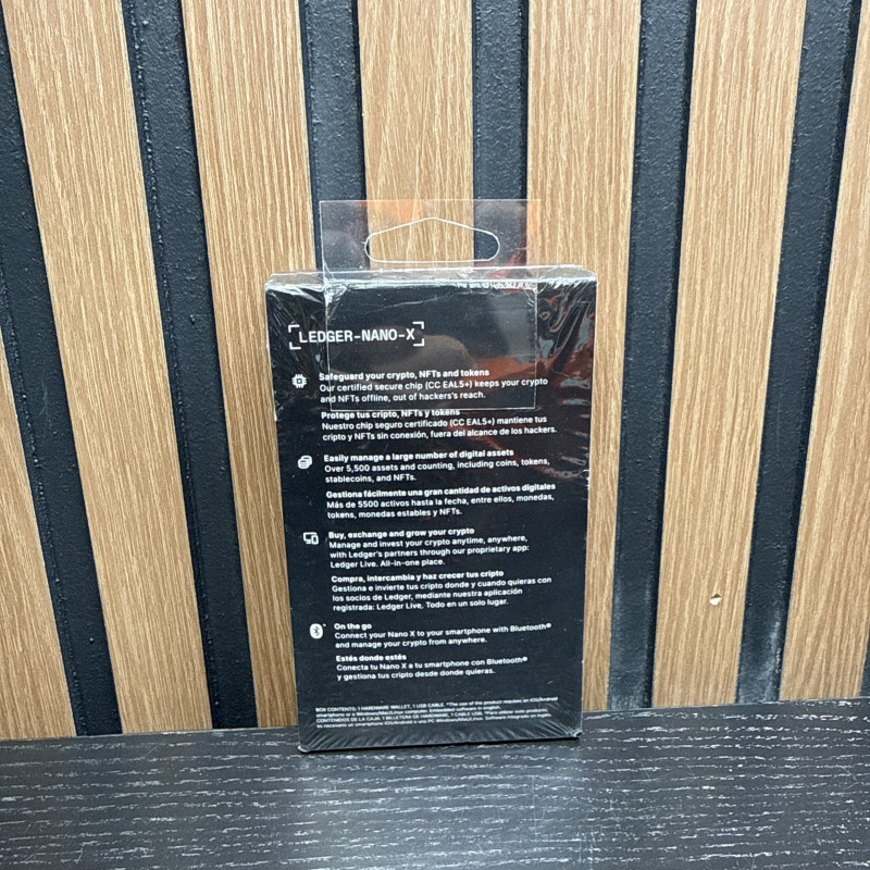 Ledger Nano X Crypto Wallet Matte Black New