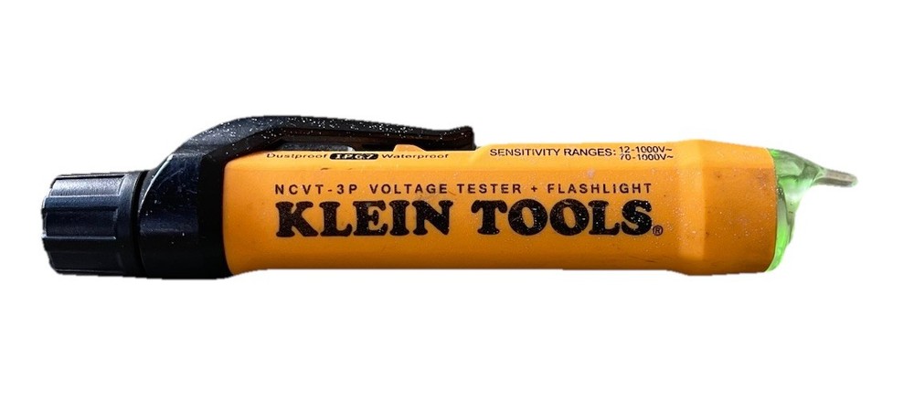 Klein Tools NCVT-3P Dual Range Voltage Tester With Flashlight Tested Works