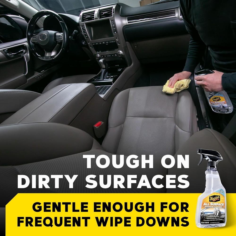 Meguiar's All Surface Interior Cleaner, Safe Multi-Surface Car Interior Spray