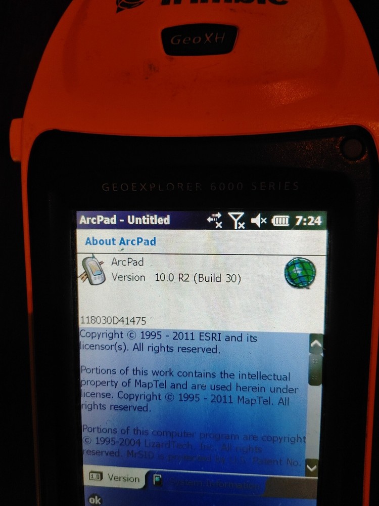 Geo XH 6000 With TerraSync / ARCPAD